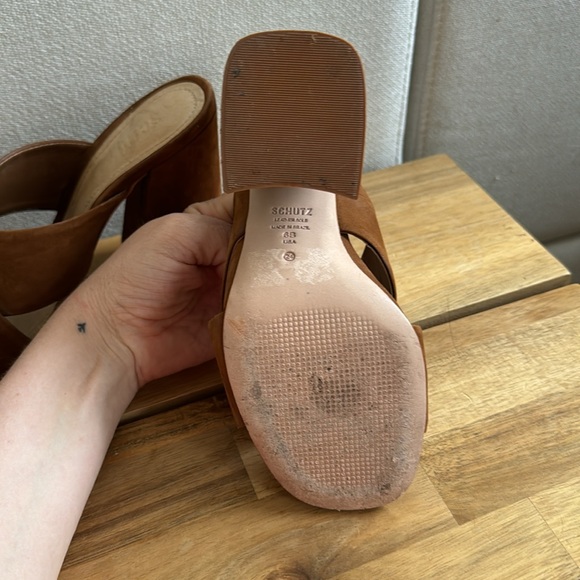 Schutz Callie Nubuck Sandal - Picture 3 of 4